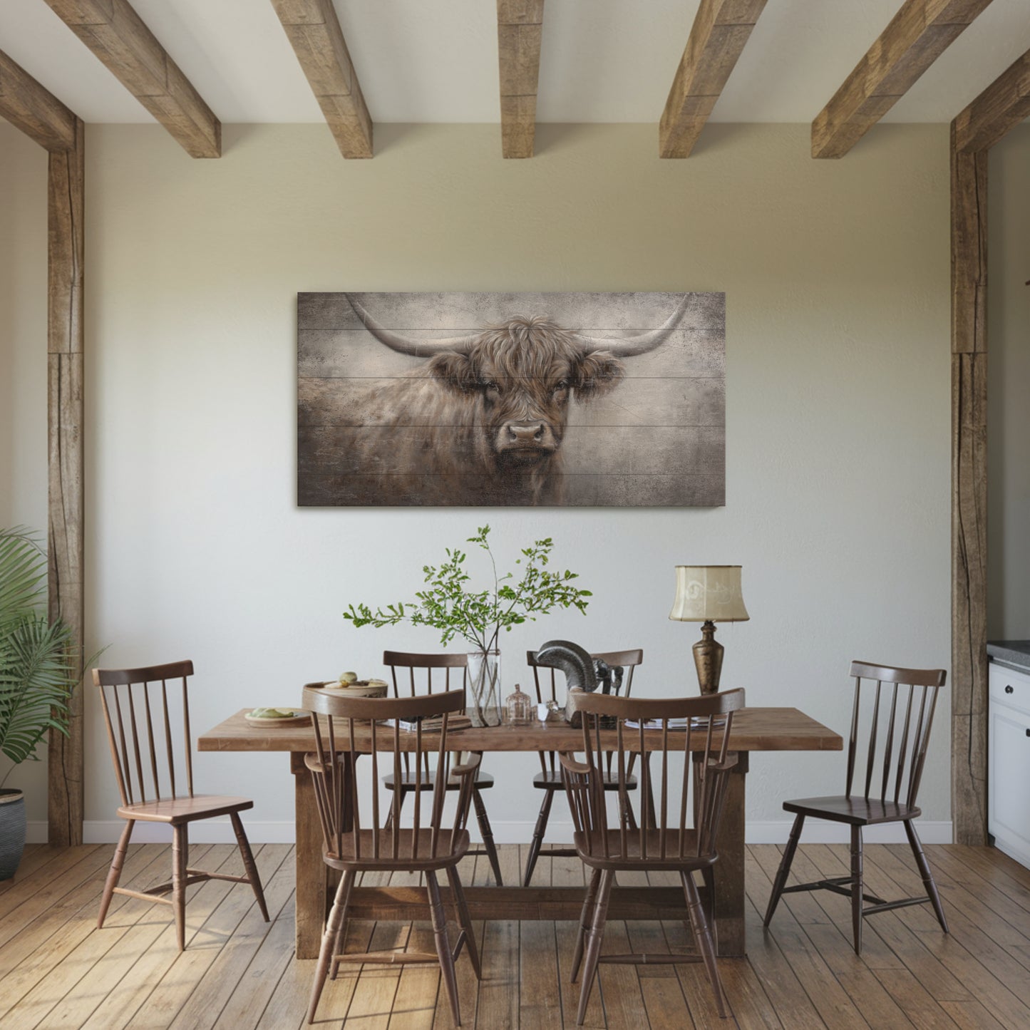 Highland Cow - Plank