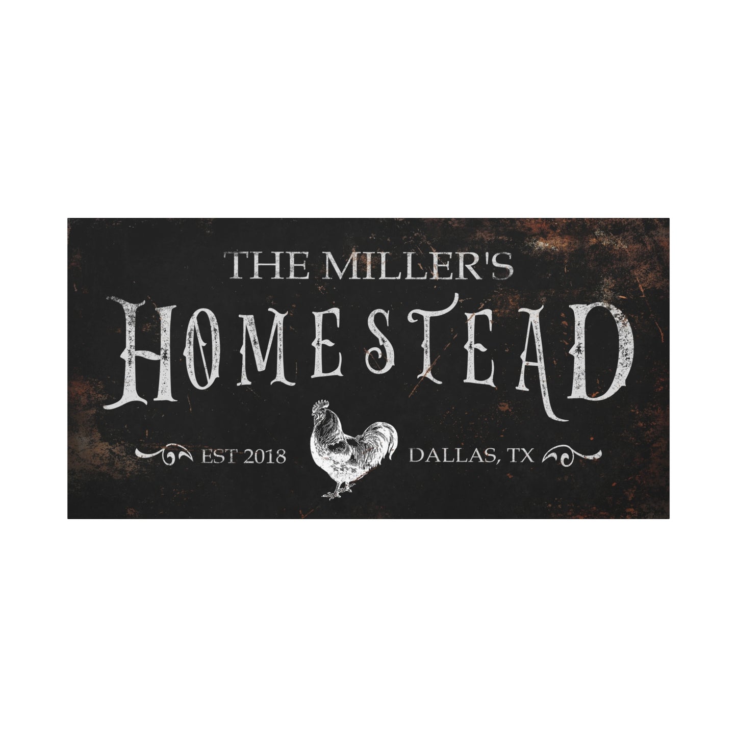 Homestead Chicken Sign - dark