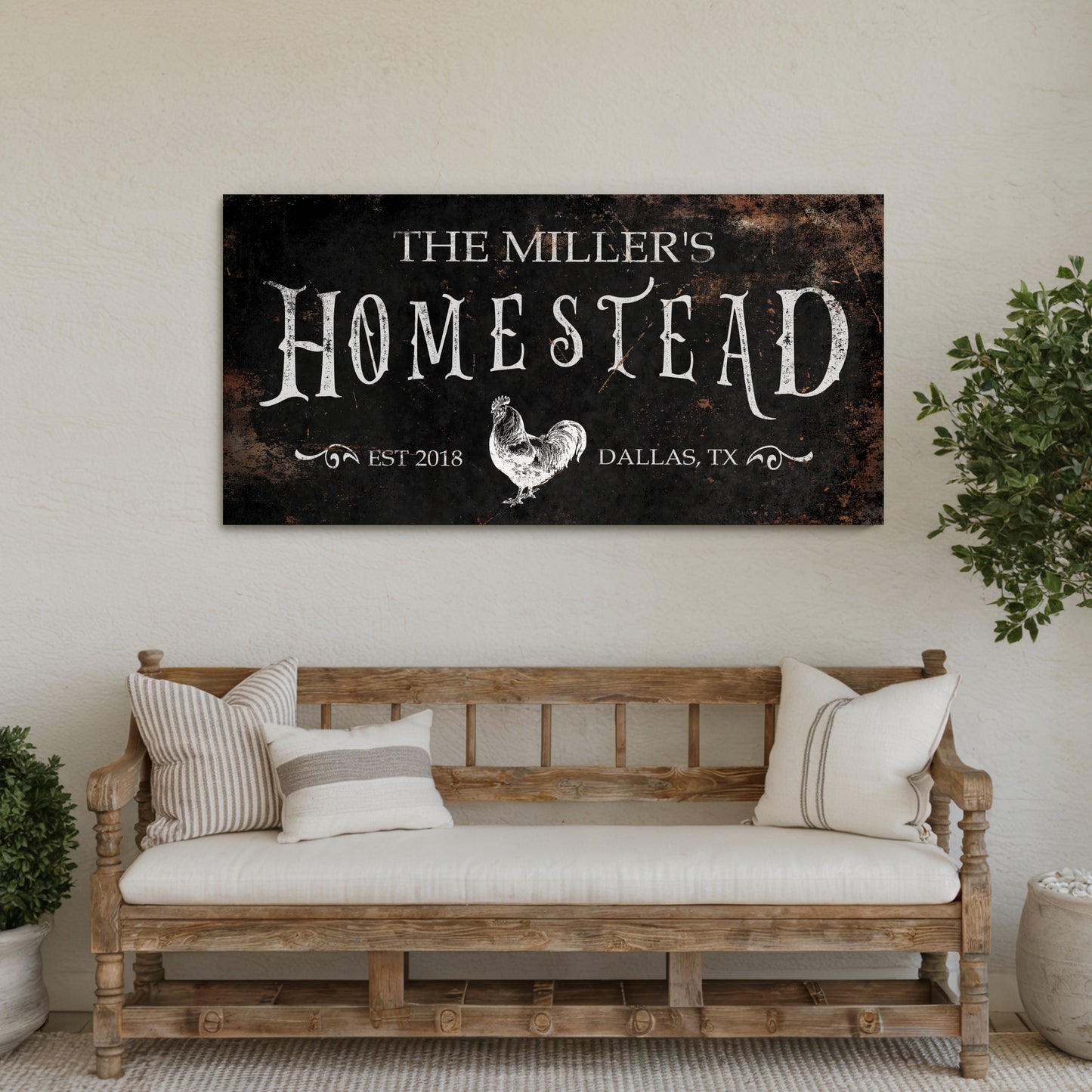 Homestead Chicken Sign - dark
