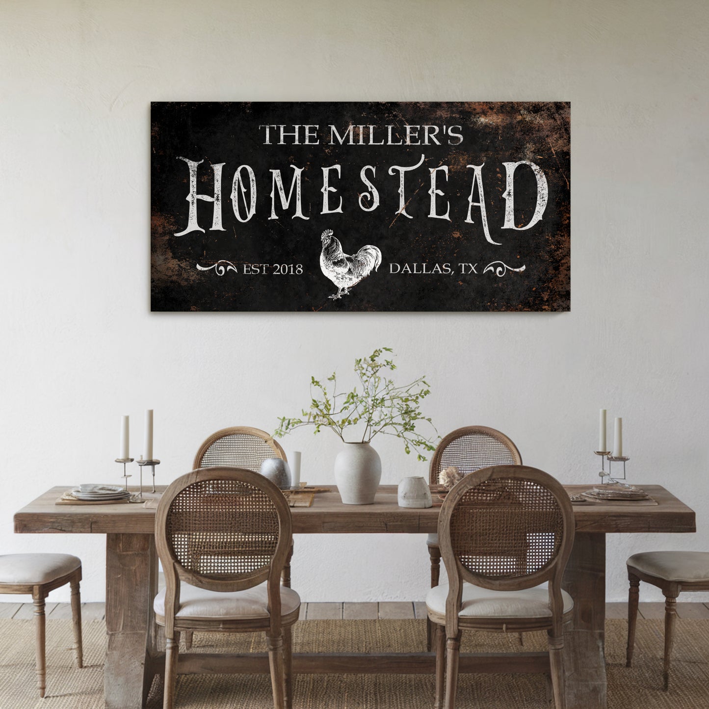 Homestead Chicken Sign - dark